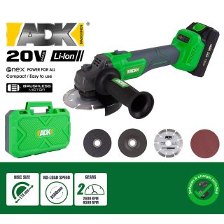 ADK aku kutna brusilica SF4C103 set Enex 20V 2,0Ah kovčeg + pribor