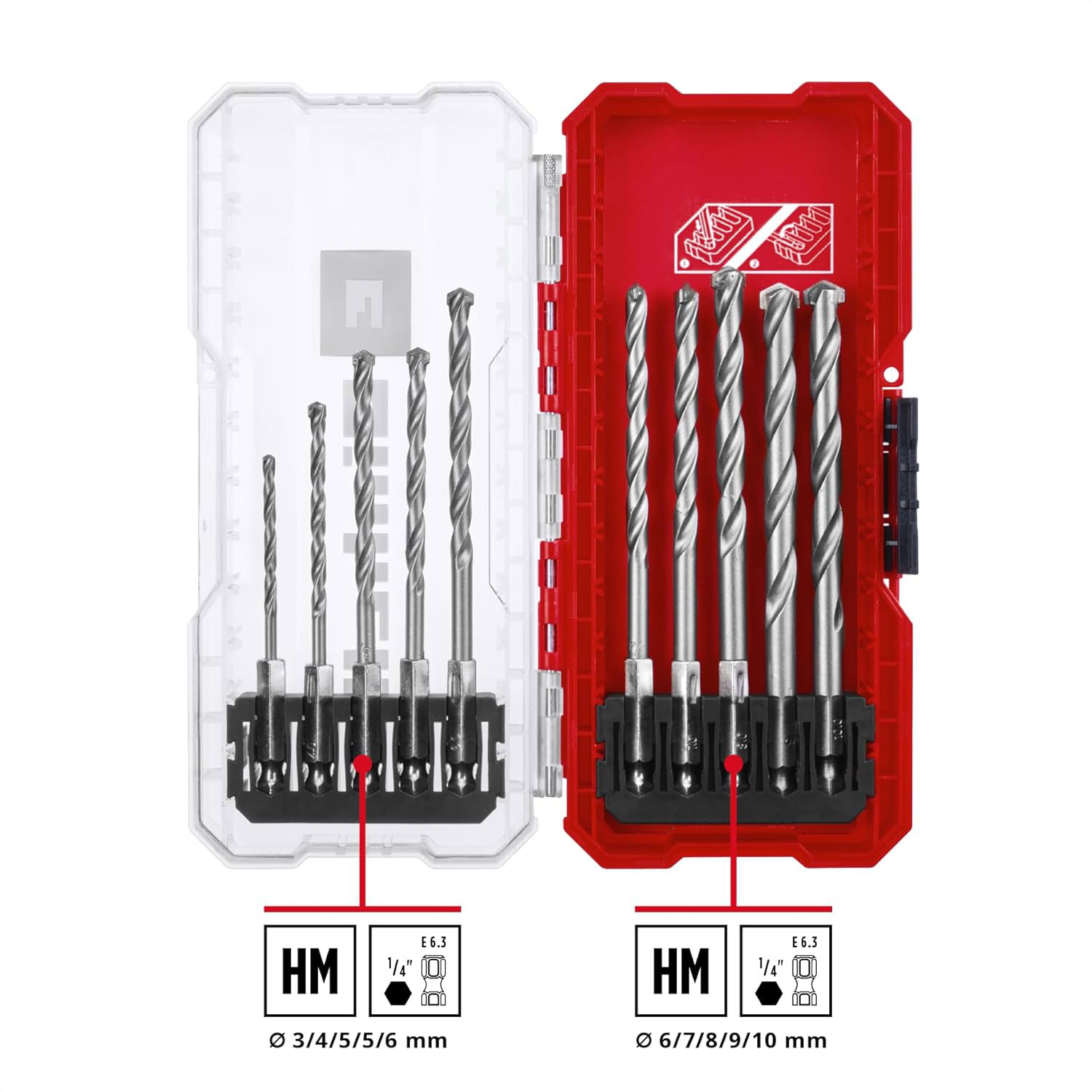 EINHELL set svrdla za kamen, S-Box, 10 kom - Slika 2