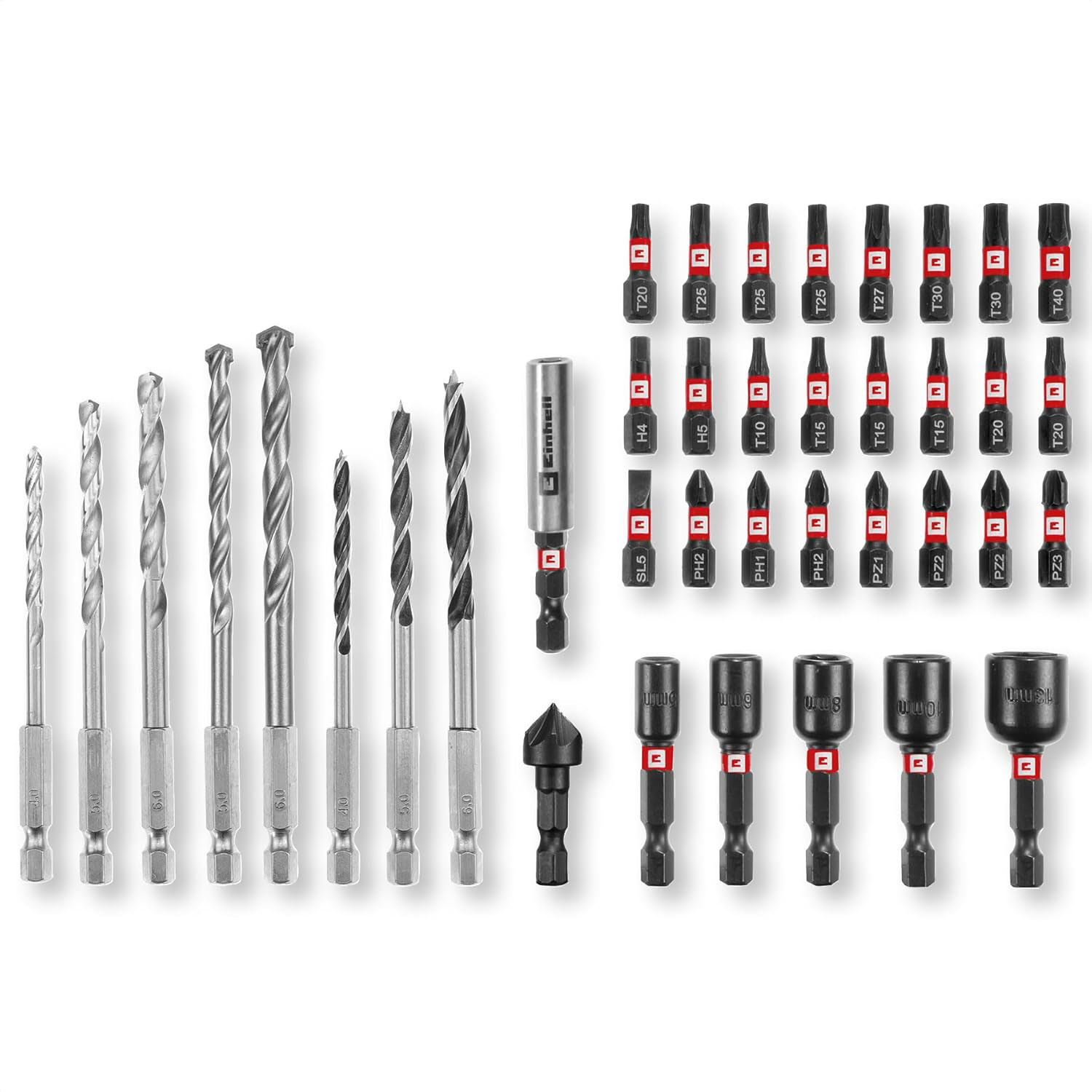 EINHELL set bitova i svrdla za metal i drvo, S-Box, 39 kom - Slika 2