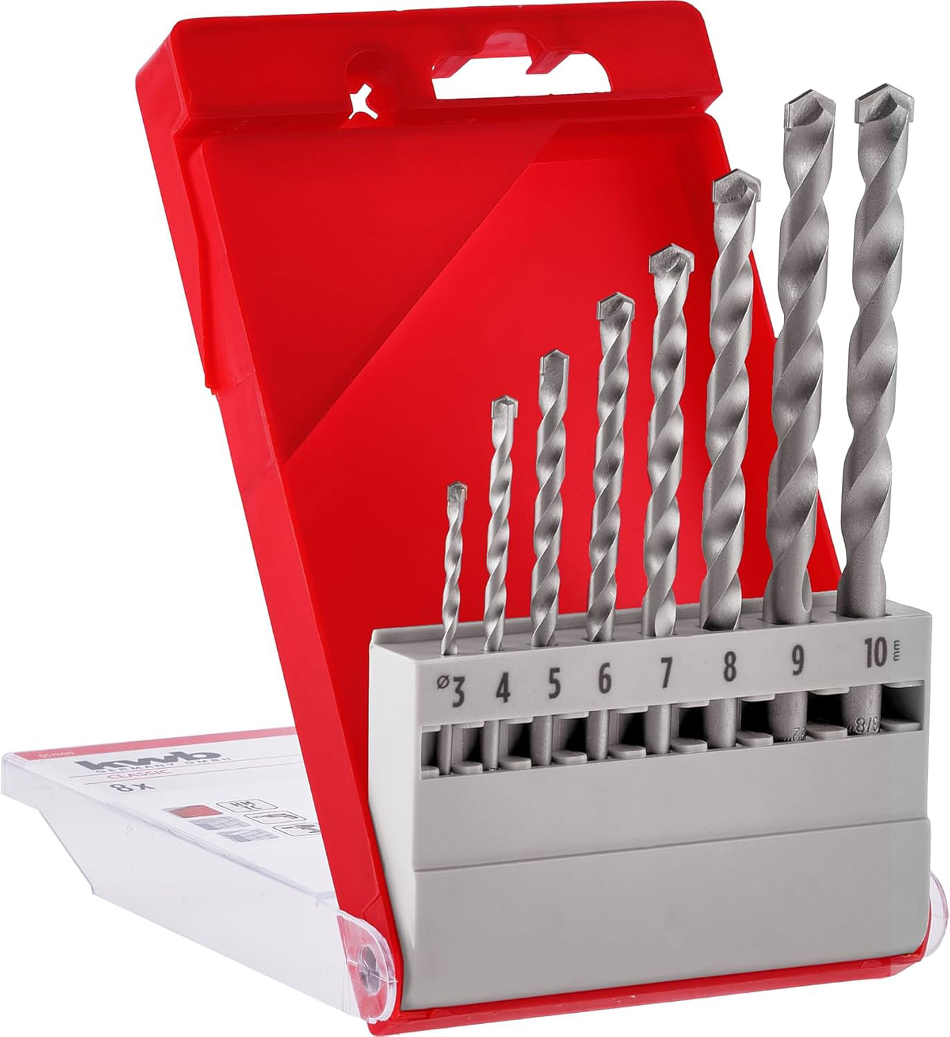 KWB set svrdla za kamen i beton 3-10 mm, TCT, ISO 5468, 8 kom - Slika 2
