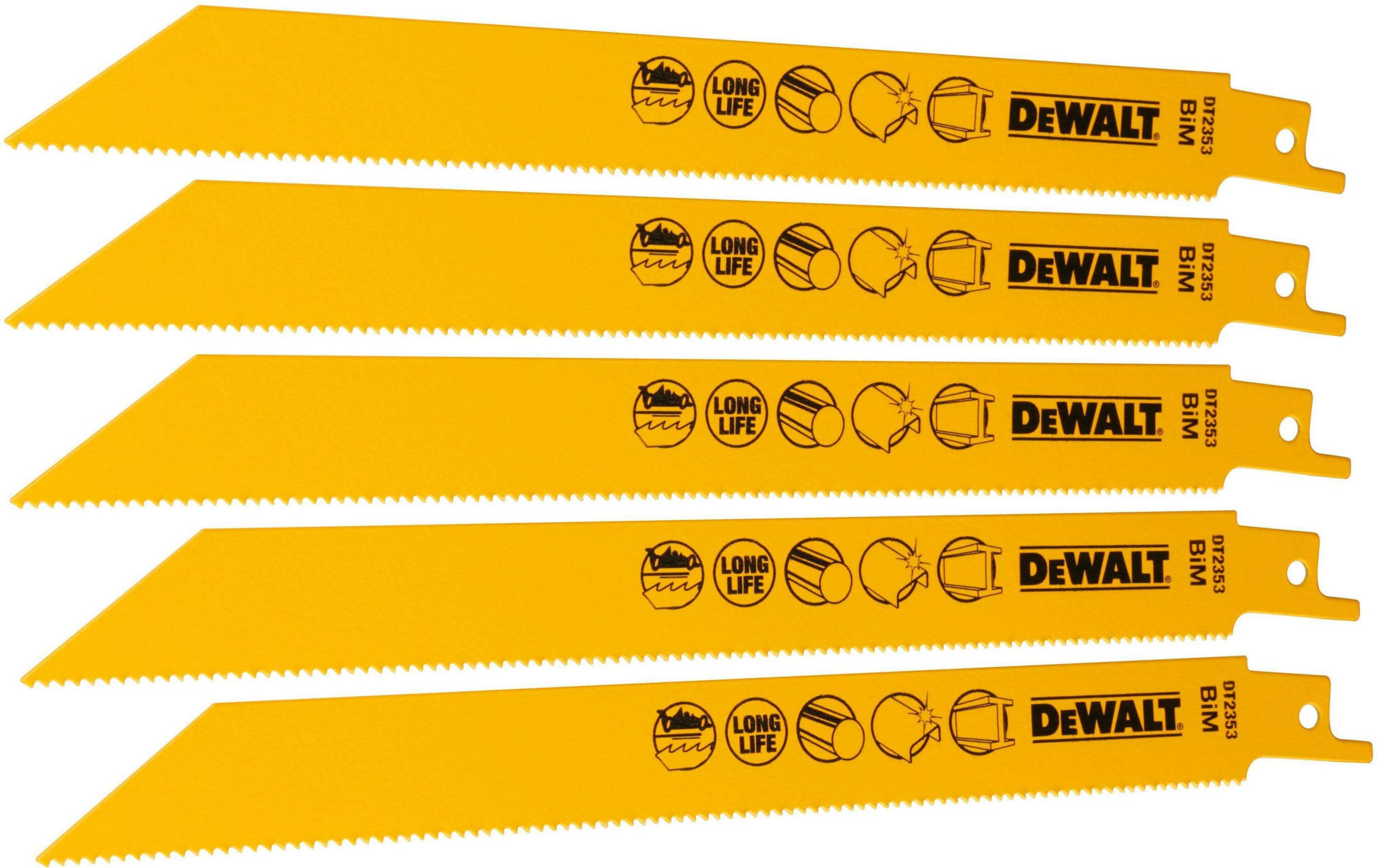 DEWALT set listova sabljaste pile 203 mm, 5 kom DT2353-QZ - Slika 2