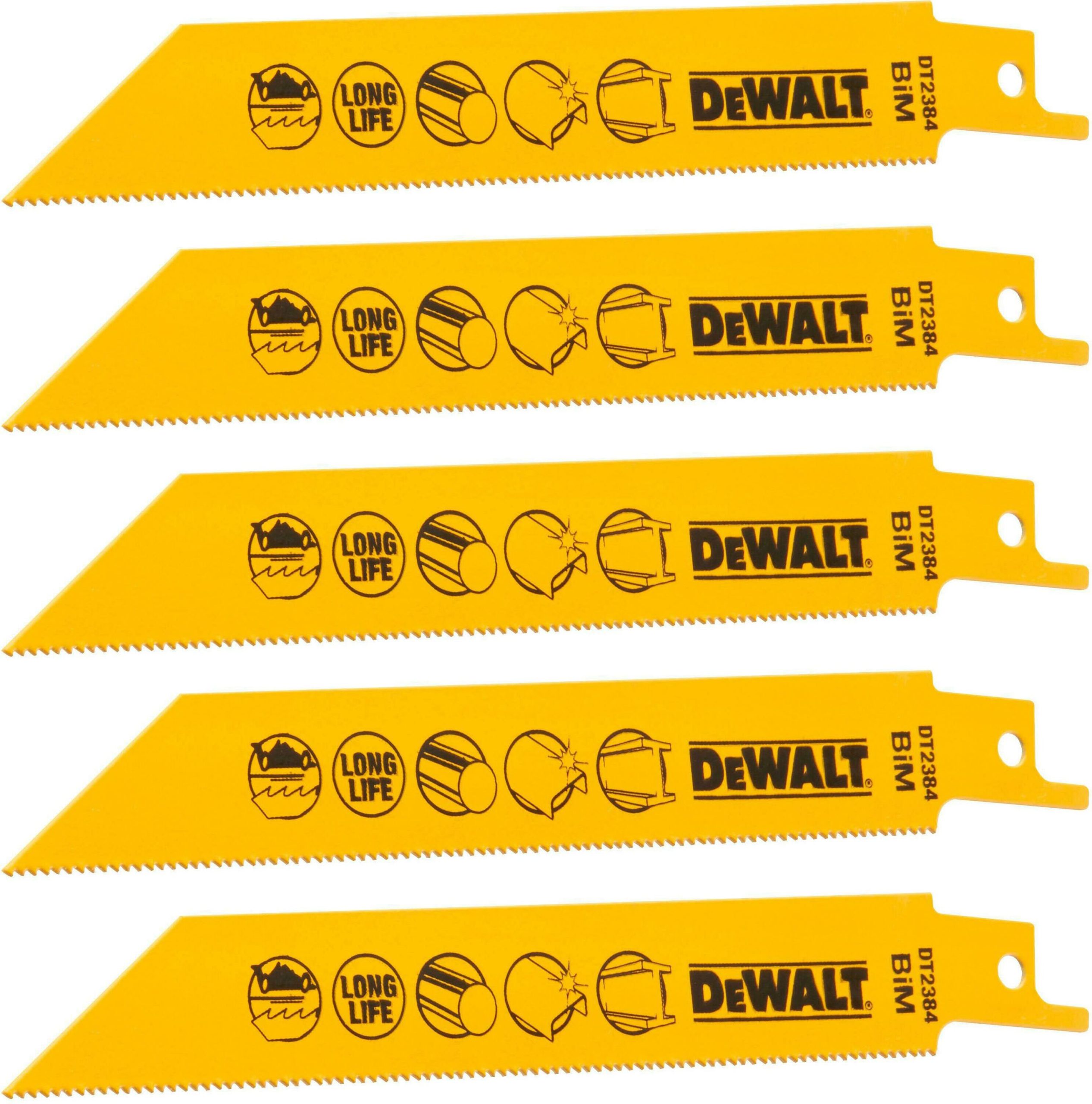 DEWALT set listova sabljaste pile 152 mm, 5 kom DT2384-QZ - Slika 2
