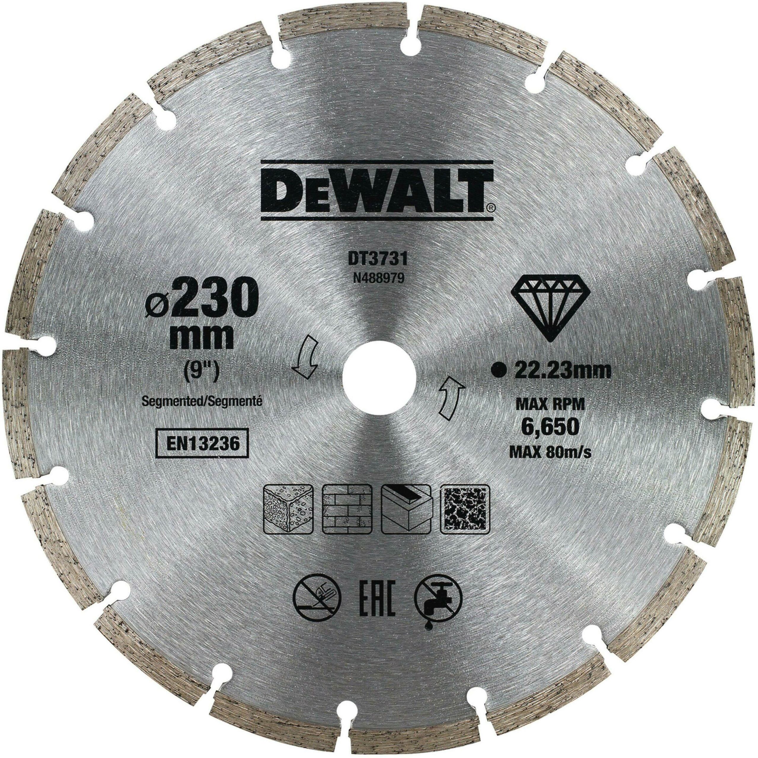 DEWALT dijamantna rezna ploča za beton 230x2,4 mm DT3731-QZ - Slika 4