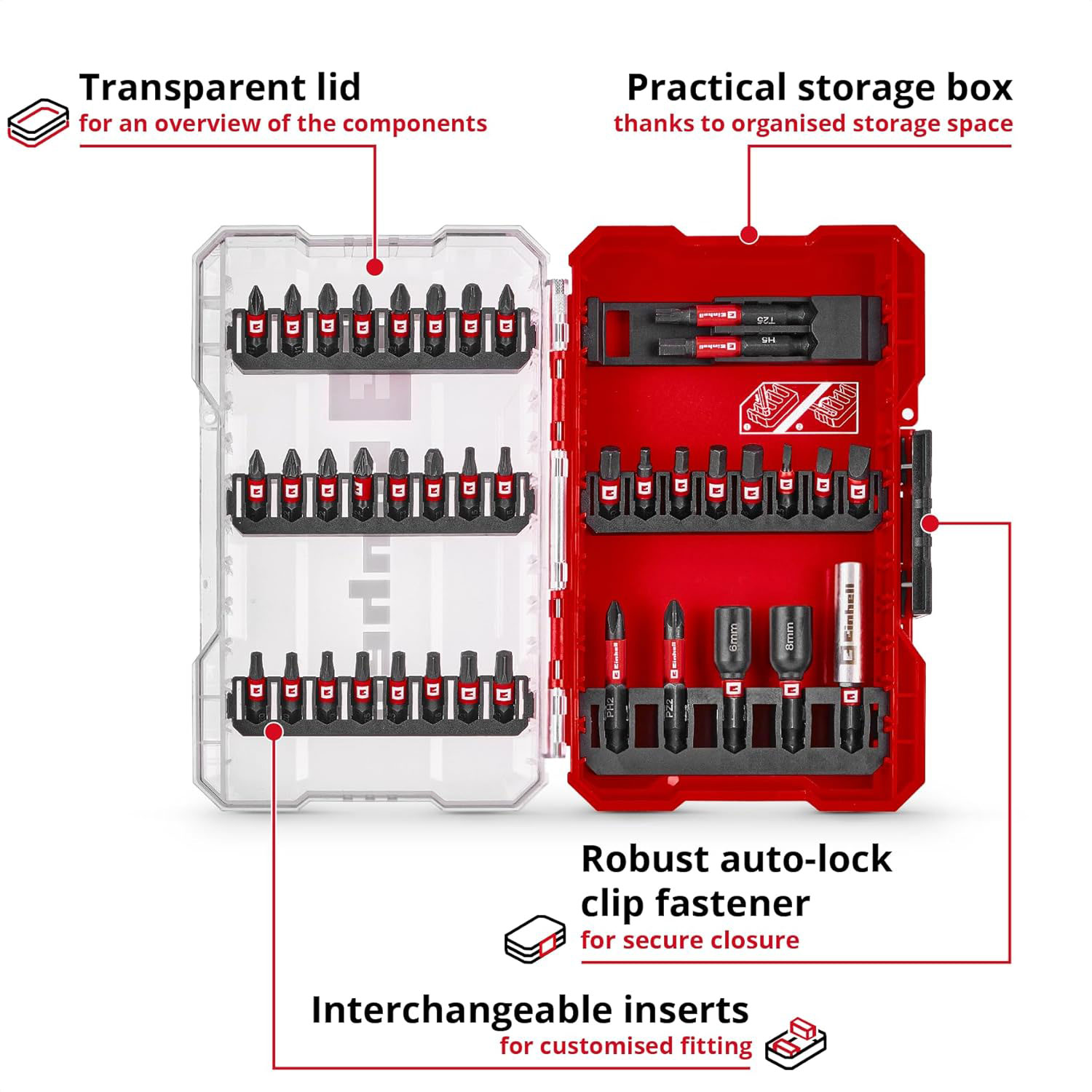 EINHELL set udarnih bitova 39-dijeli M-Box - Slika 3
