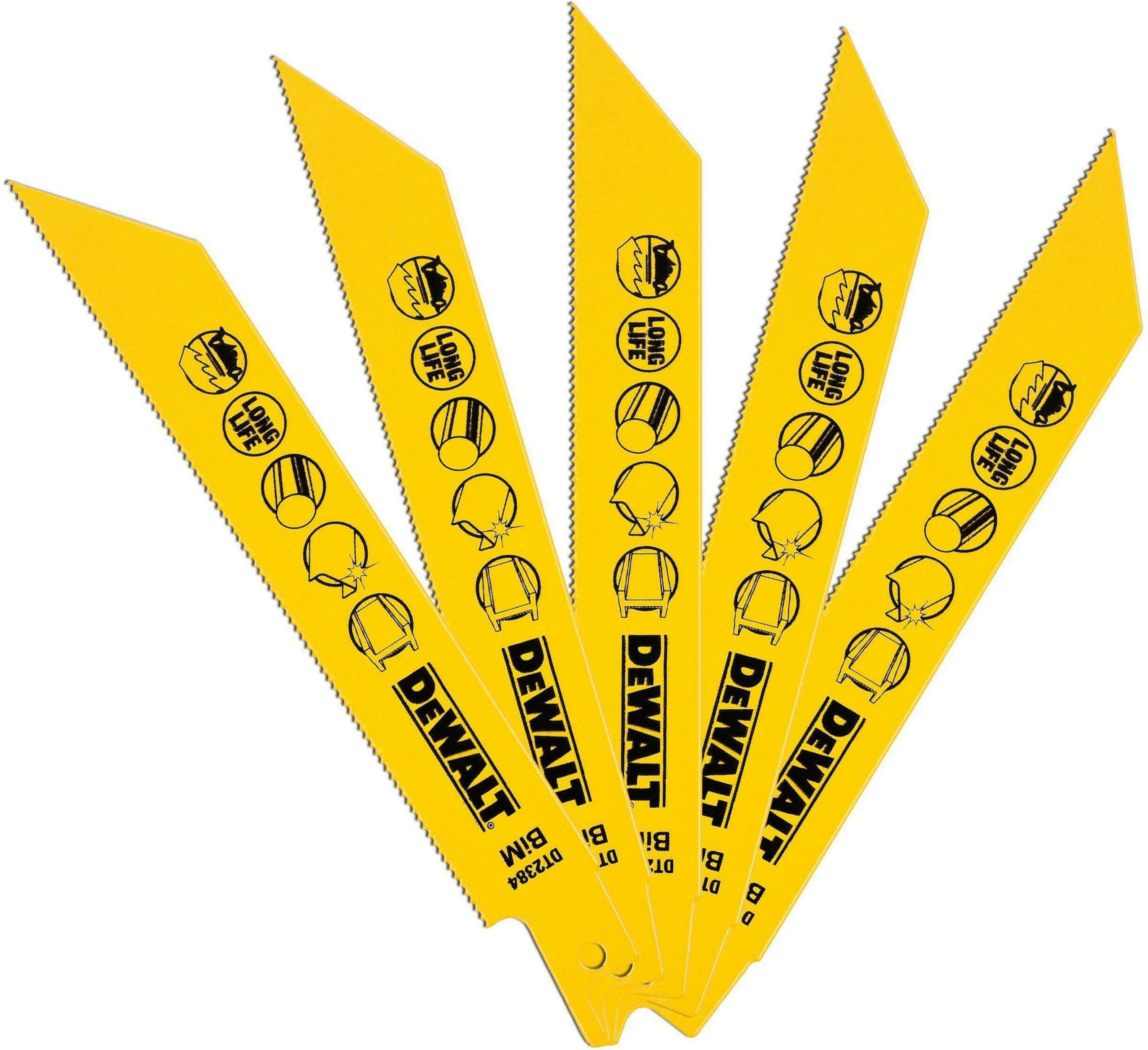 DEWALT set listova sabljaste pile 152 mm, 5 kom DT2384-QZ - Slika 3