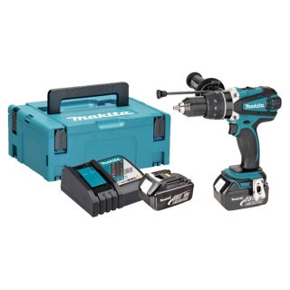 MAKITA aku udarna bušilica-odvijač DHP458RFJ 2xAku 18V 5,0Ah Makpac