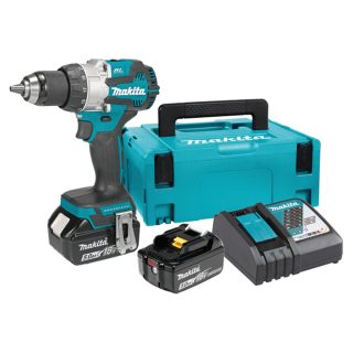 MAKITA aku udarna bušilica-odvijač DHP489RTJ BL 2xAku 18V 5,0Ah Makpac
