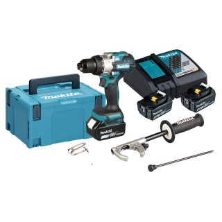 MAKITA aku udarna bušilica-odvijač DHP492RTJ 2xAku 18V 5,0Ah Makpac
