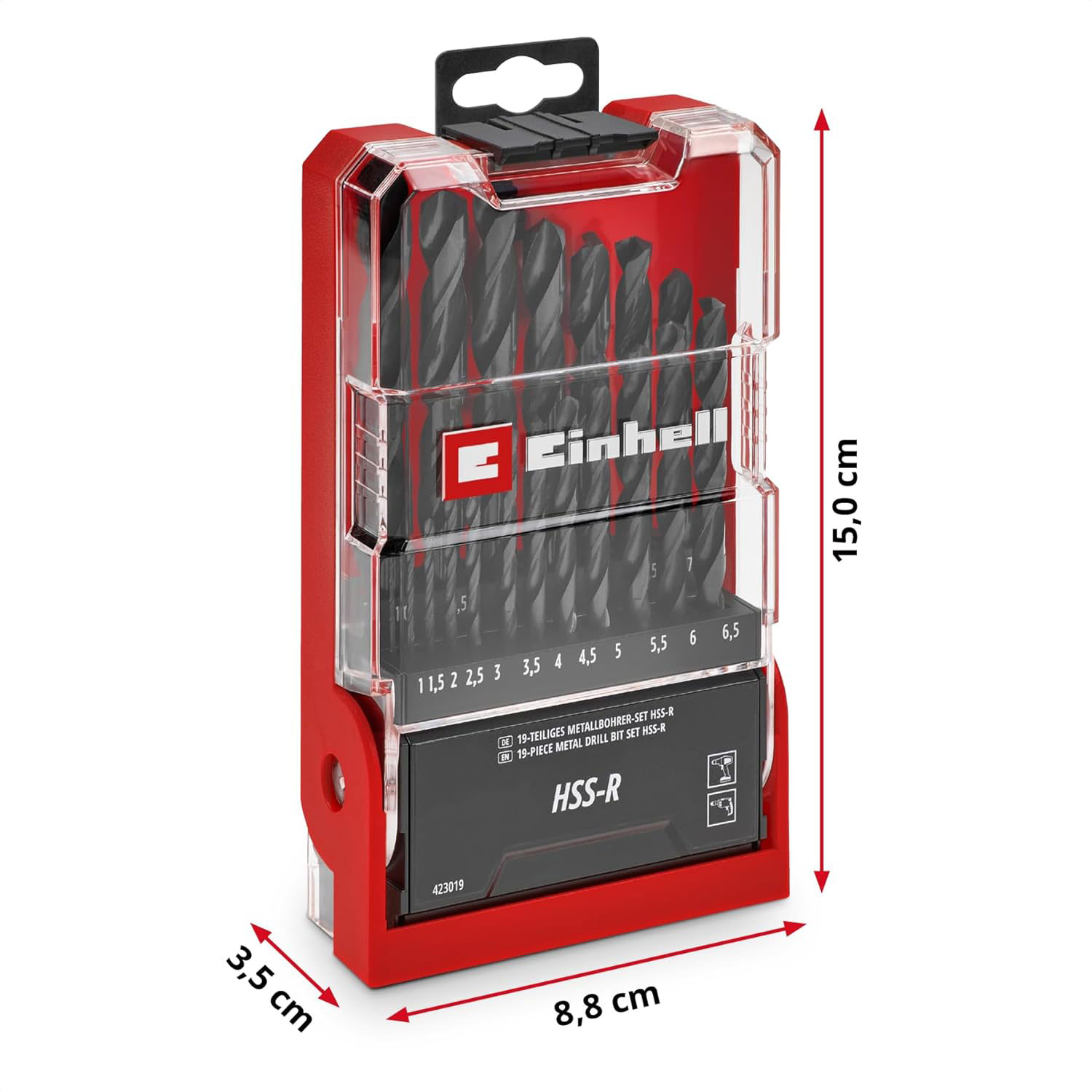 EINHELL set svrdla za metal, 19/1, HSS-R - Slika 5