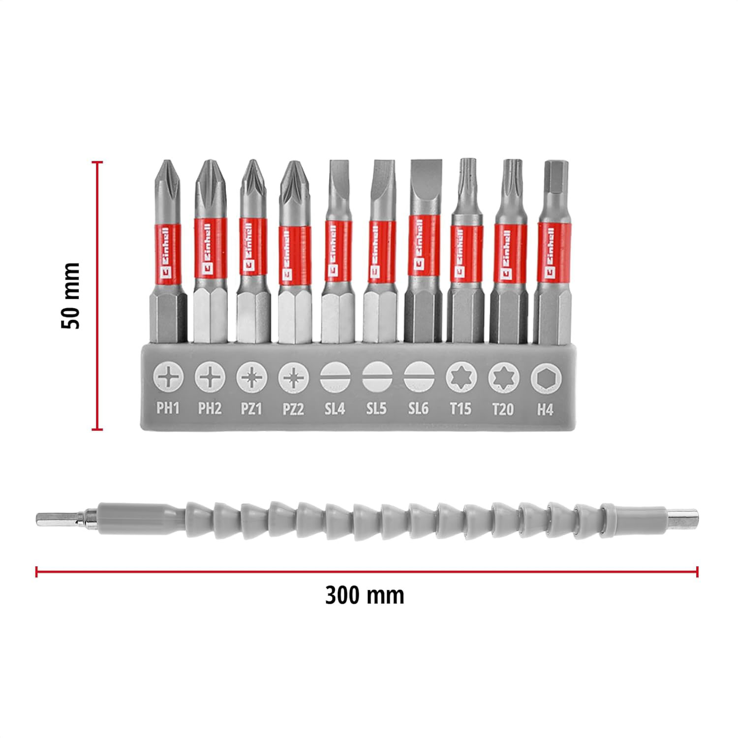 EINHELL set bitova 11-dijelni s fleksibilnim nastavkom - Slika 5