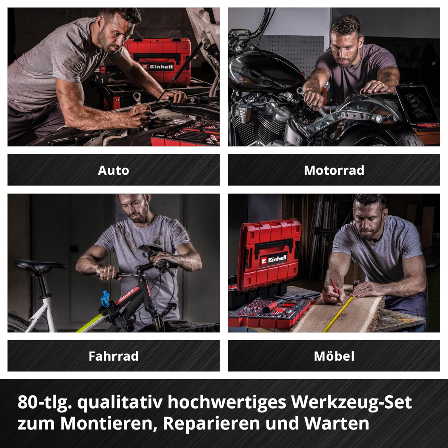 EINHELL set ručnog alata u E-Case S-F kovčegu 80-dijelni - Slika 12