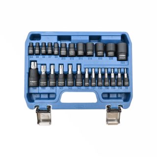 KUNZER set Torx bitova i nasadnih ključeva E4-E22 25-dijelni 7BST25-KUN