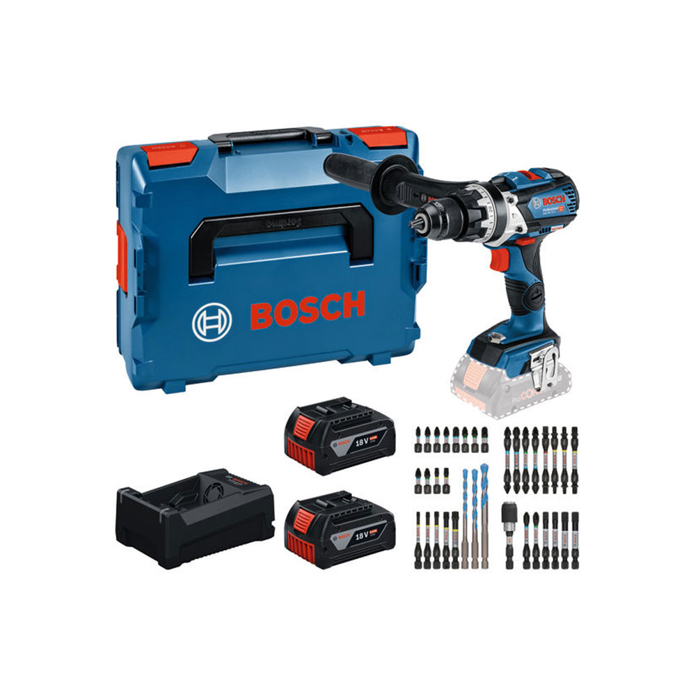 BOSCH aku udarna bušilica-odvijač GSB 18V-110 C 2xAku 18V 5,0Ah L-Boxx