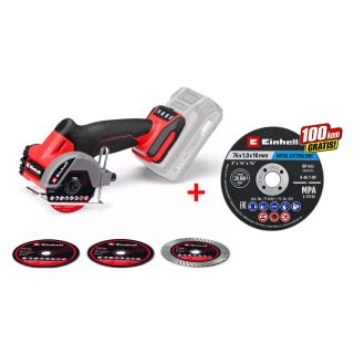 EINHELL PROFESSIONAL aku kutna brusilica TP-CO 18/76 Li BL PXC 18V bez baterije + GRATIS set reznih ploča 100 kom