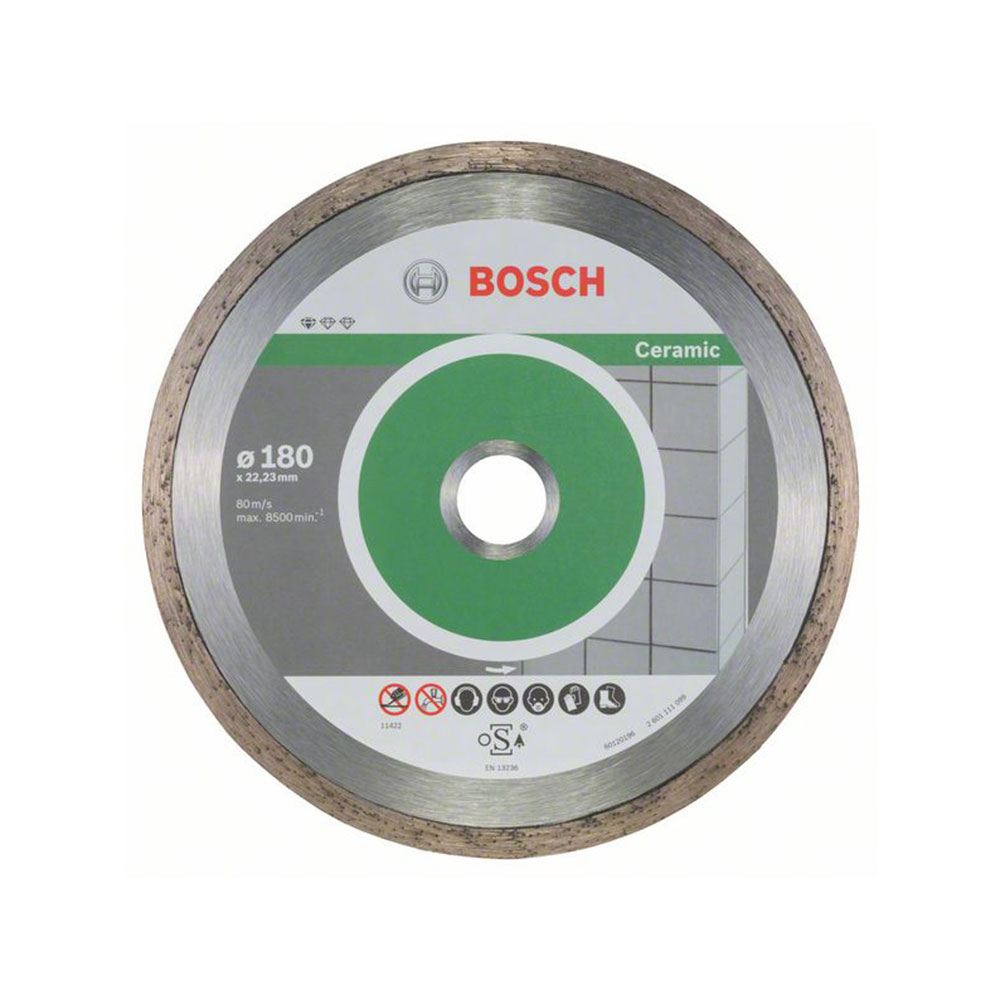 BOSCH dijamantne rezne ploče za keramiku Ceramic 180×22,23 mm, 10 kom
