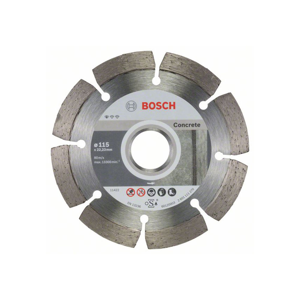BOSCH dijamantne rezne ploče za beton Standard for Concrete 115×22,23 mm, 10 kom