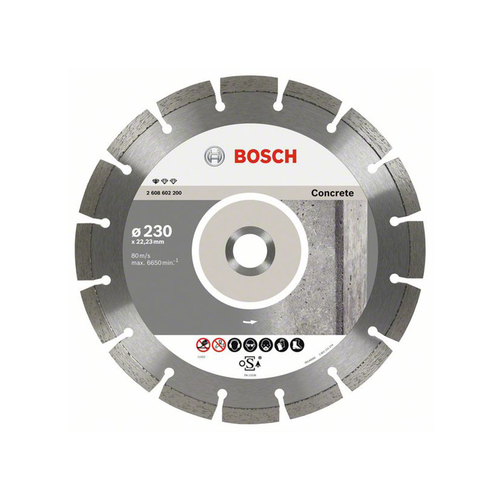 BOSCH dijamantne rezne ploče za beton Standard for Concrete 230×22,23 mm, 10 kom