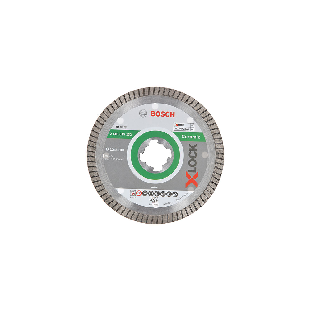 BOSCH dijamantna rezna ploča za keramiku/mramor PRO Ceramic X-Lock 125×22,23 mm