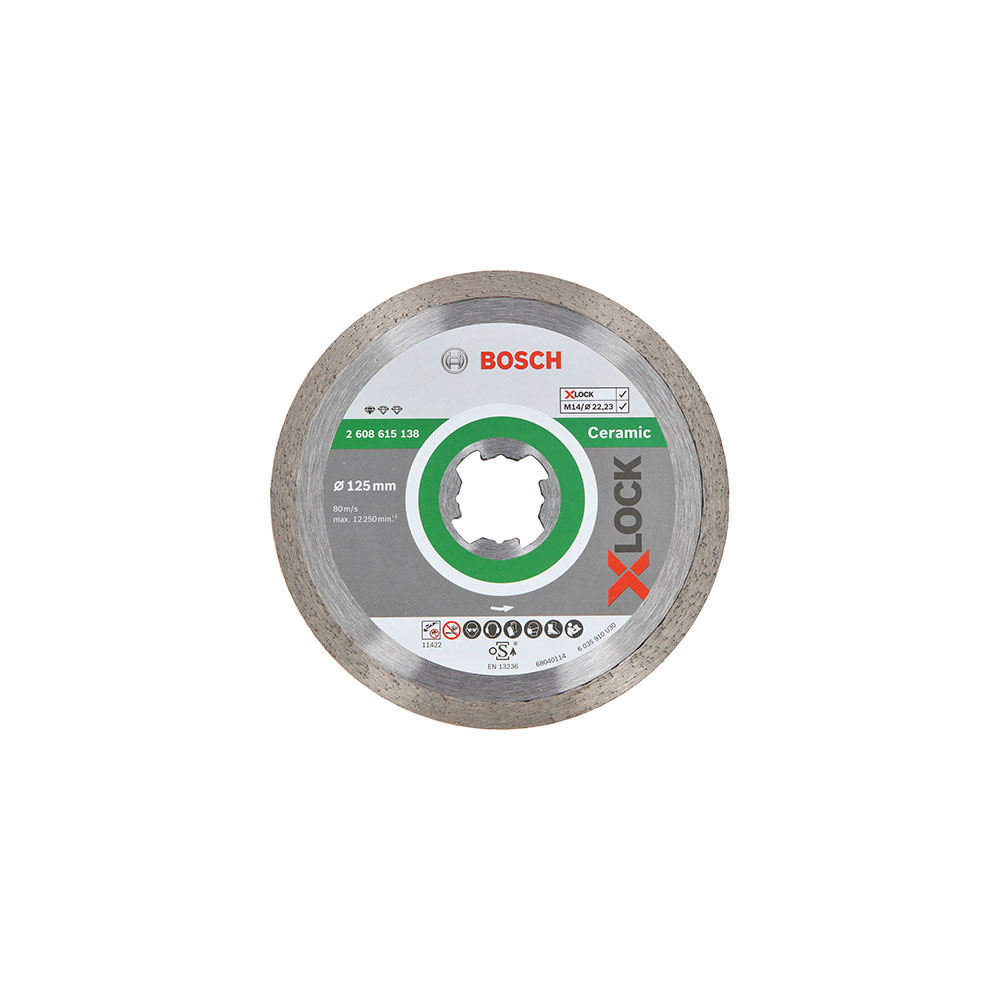 BOSCH dijamantna rezna ploča za keramiku/mramor Ceramic X-Lock 125×22,23 mm