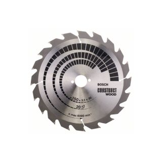 BOSCH list kružne pile za drvo 250x30x3,2 mm, 20Z, PRO Construct Wood