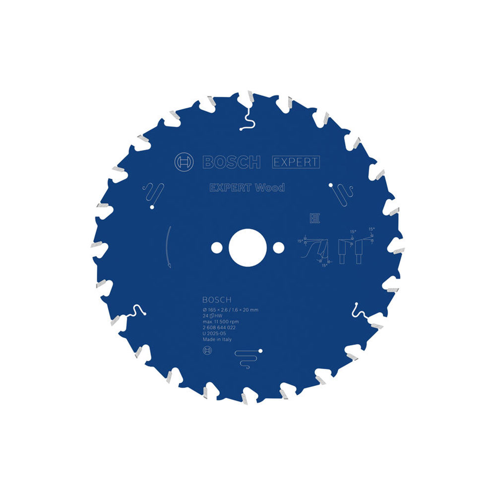 BOSCH list kružne pile za drvo 165x20x2,6 mm, 24Z, Expert Wood Circular