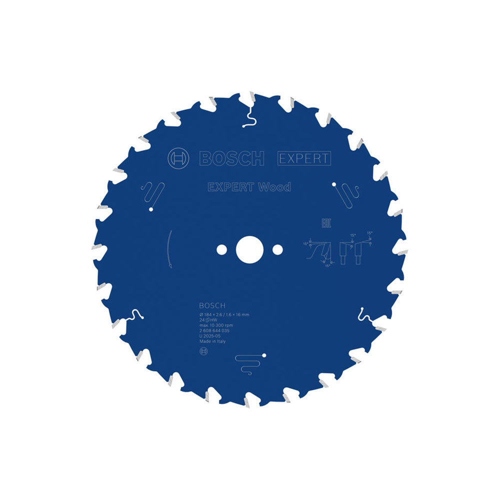 BOSCH list kružne pile za drvo 184x16x2,6 mm, 24Z, Expert Wood Circular