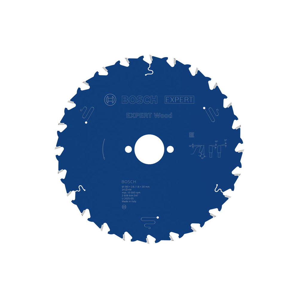 BOSCH list kružne pile za drvo 190x30x2,6 mm, 24Z, Expert Wood Circular