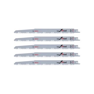 BOSCH list sabljaste pile za drvo S 1531 L 240 mm, 5 kom