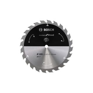 BOSCH list kružne pile za drvo 165x10x1,5 mm, 24Z, PRO Wood cordless