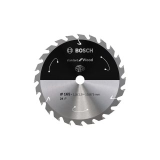 BOSCH list kružne pile za drvo 165x15,875x1,5 mm, 24Z, PRO Wood cordless