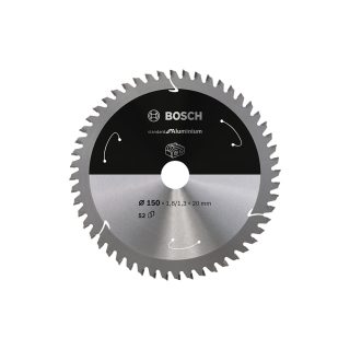 BOSCH list kružne pile 150x20x1,8 mm, 52Z, PRO Aluminium cordless