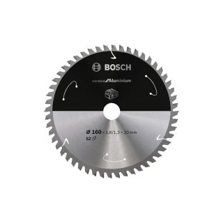 BOSCH list kružne pile 160x20x1,8 mm, 52Z, PRO Aluminium cordless