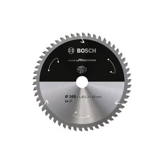 BOSCH list kružne pile 165x20x1,8 mm, 54Z, PRO Aluminium cordless