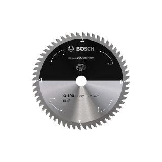BOSCH list kružne pile 190x20x2,0 mm, 56Z, PRO Aluminium cordless