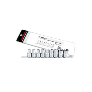 TOPTUL set nasadnih Torx ključeva 1/2" 10-22 mm 9 dj. GAAQ0901-TPL