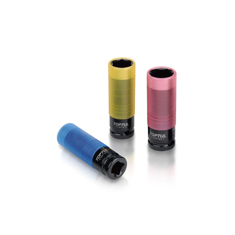 TOPTUL set nasadnih udarnih ključeva za kotače 17, 19, 21 mm 1/2” 3 dj. GDAS0301-TPL