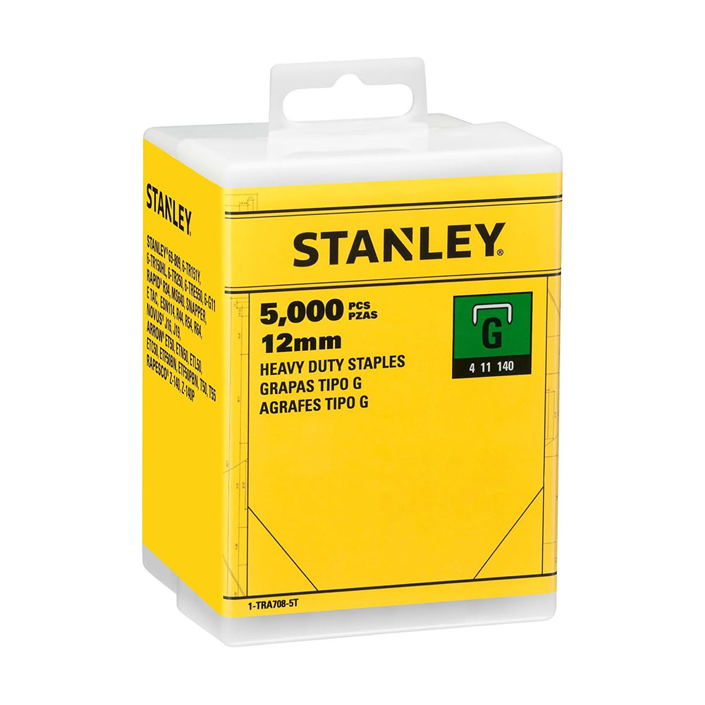 STANLEY set spajalica za klamericu, tip G, 12 mm, 5.000 kom 1-TRA708-5T