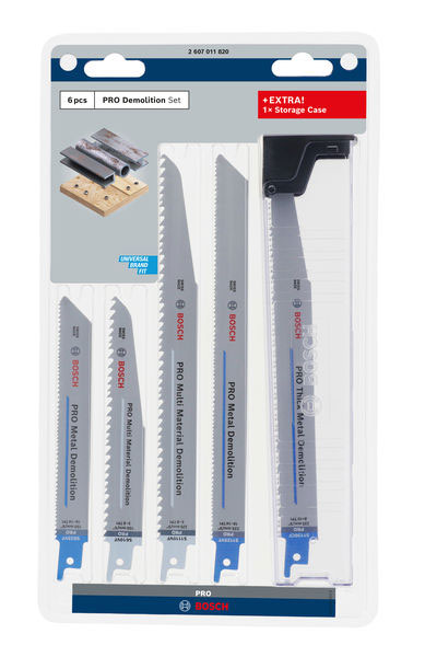 BOSCH set listova sabljaste pile za metal PRO Demolition, 6 kom - Slika 2