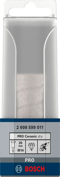 BOSCH dijamantno glodalo za keramiku PRO Ceramic dry M14, 20x35 mm - Slika 2