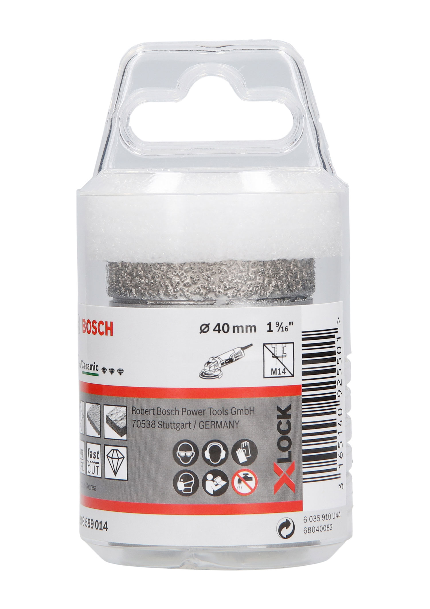 BOSCH dijamantno krunsko svrdlo za keramiku PRO Ceramic dry X-Lock, 40x35 mm - Slika 2