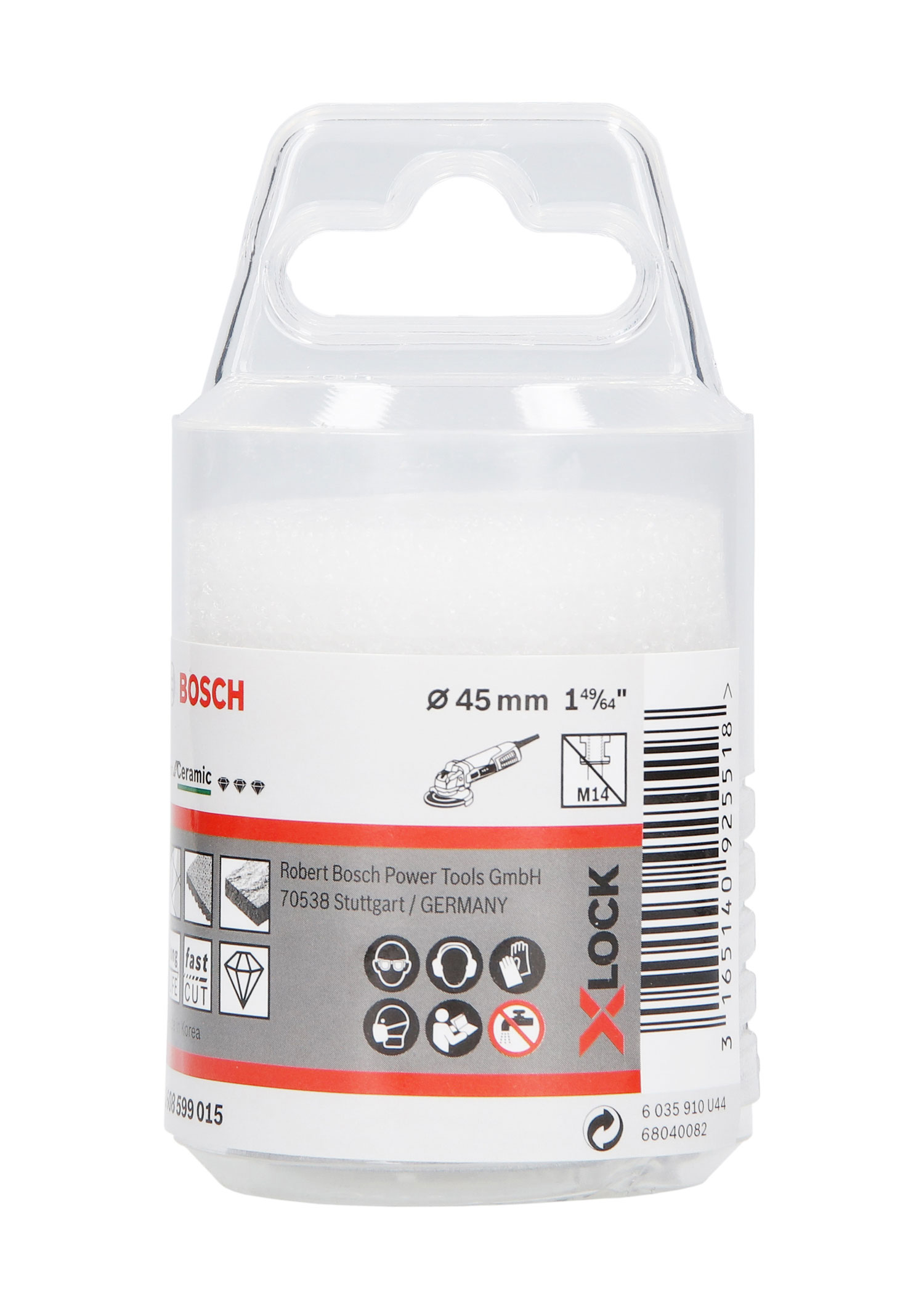 BOSCH dijamantno krunsko svrdlo za keramiku PRO Ceramic dry X-Lock, 45x35 mm - Slika 2