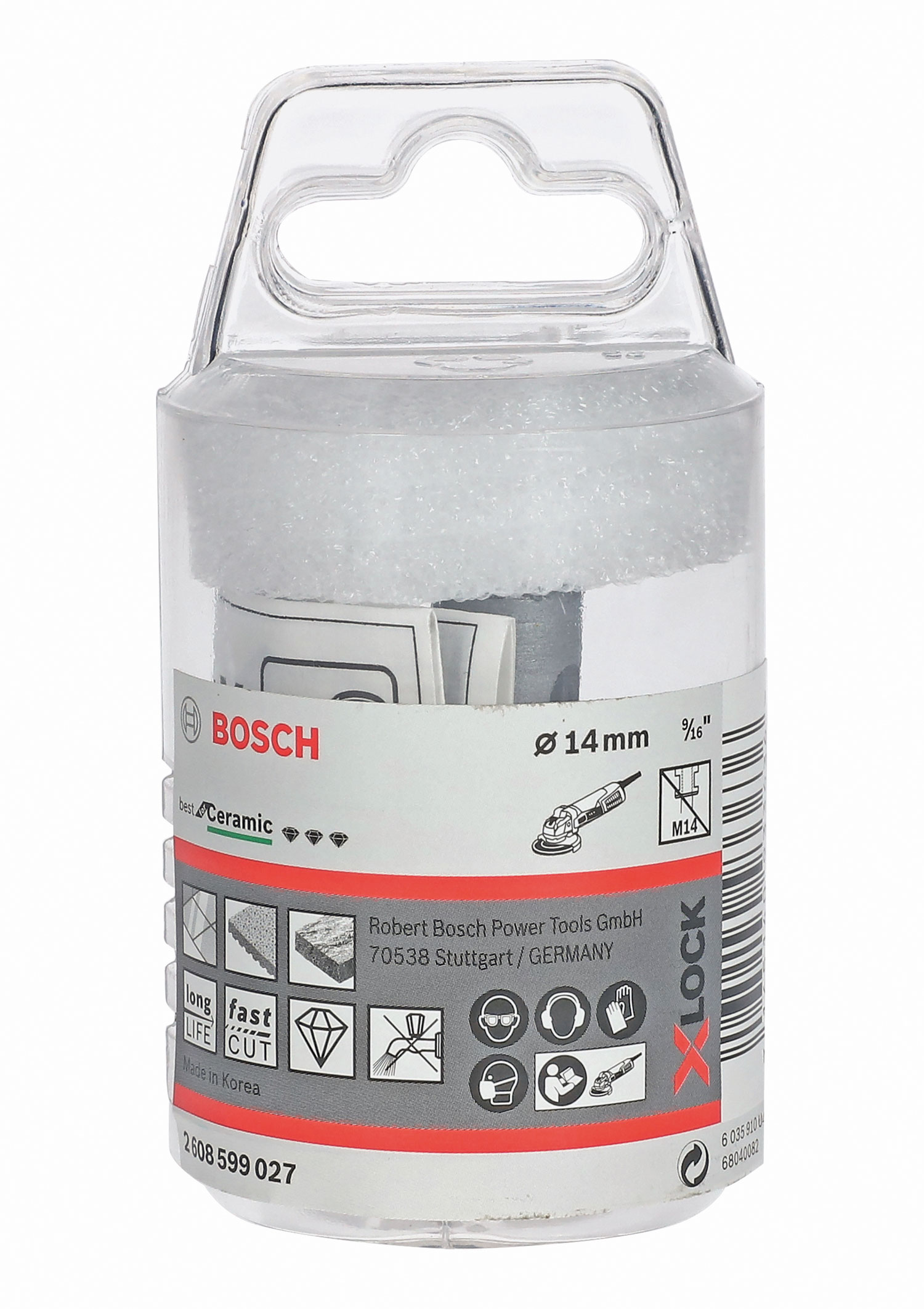 BOSCH dijamantno krunsko svrdlo za keramiku PRO Ceramic dry X-Lock, 14x30 mm - Slika 2