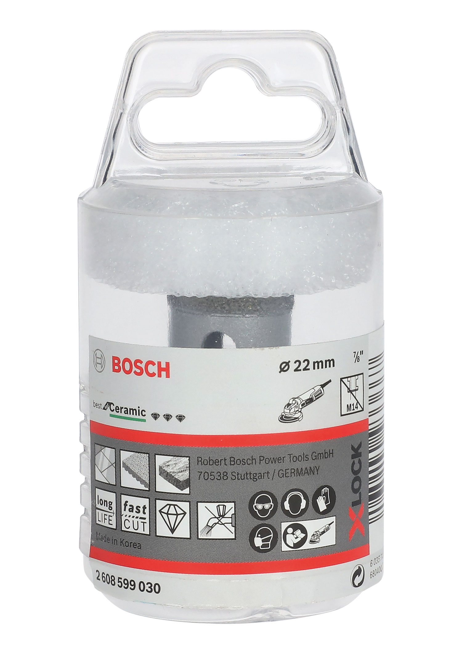 BOSCH dijamantno krunsko svrdlo za keramiku PRO Ceramic dry X-Lock, 22x35 mm - Slika 2