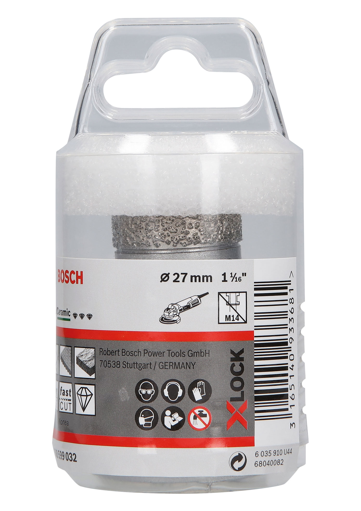 BOSCH dijamantno krunsko svrdlo za keramiku PRO Ceramic dry X-Lock, 27x35 mm - Slika 2