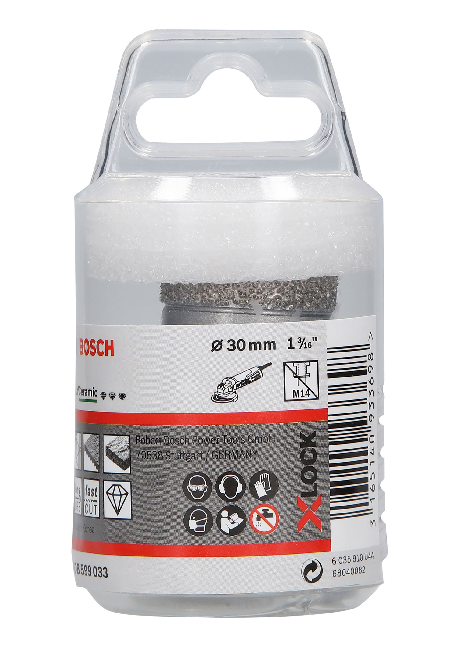 BOSCH dijamantno krunsko svrdlo za keramiku PRO Ceramic dry X-Lock, 30x35 mm - Slika 2