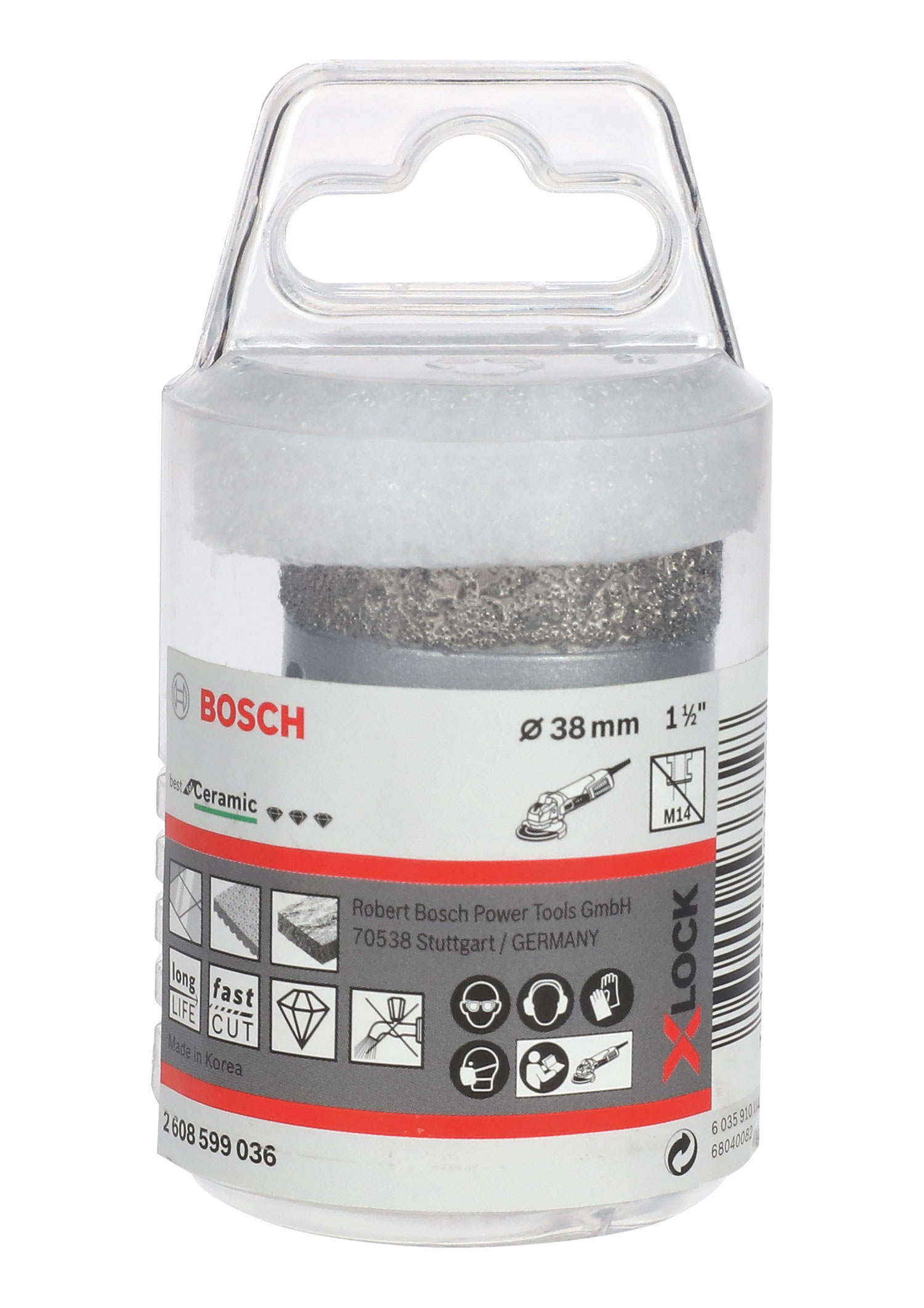 BOSCH dijamantno krunsko svrdlo za keramiku PRO Ceramic dry X-Lock, 38x35 mm - Slika 2