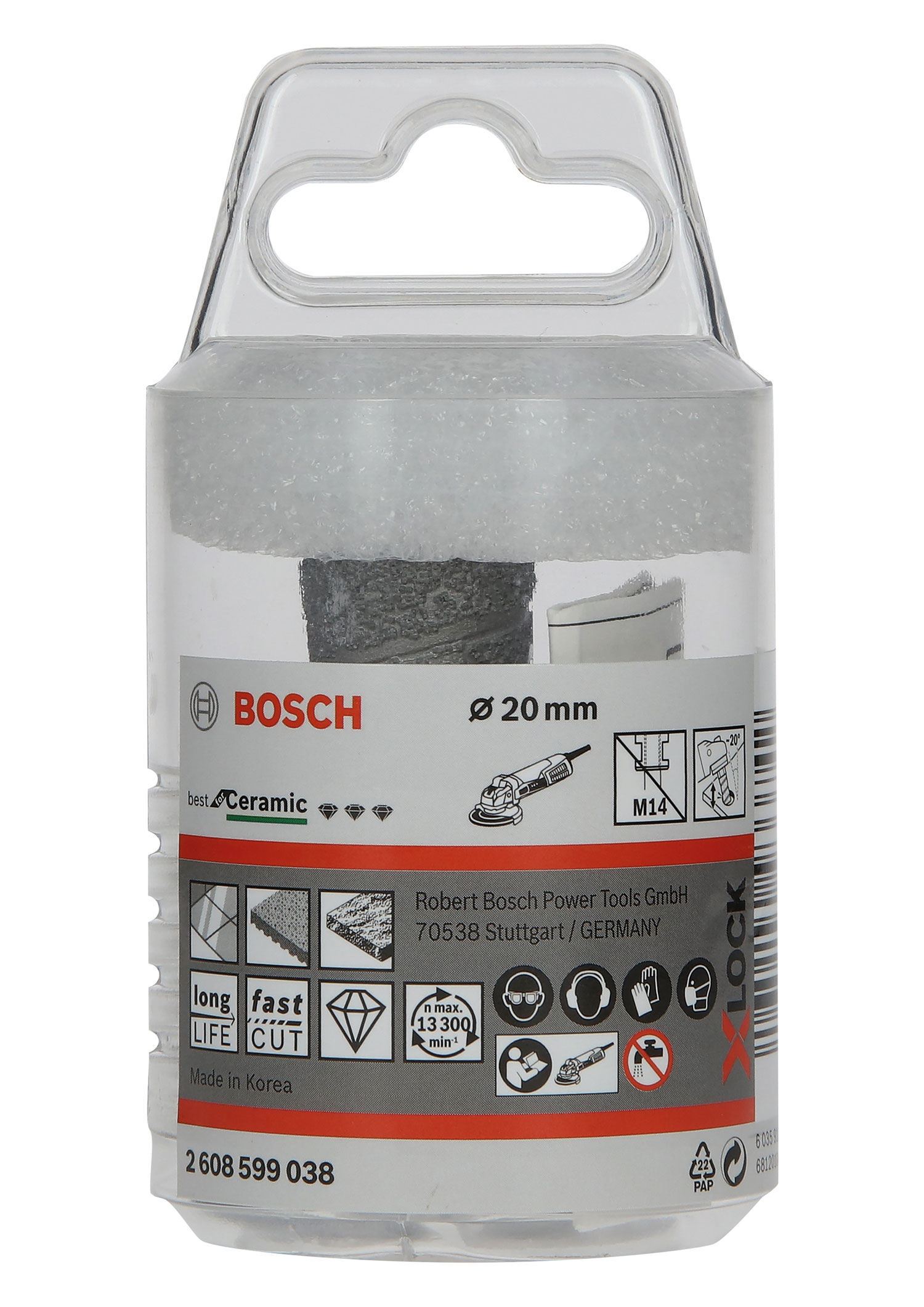 BOSCH dijamantno glodalo za keramiku PRO Ceramic dry M14 X-Lock, 20x35 mm - Slika 2