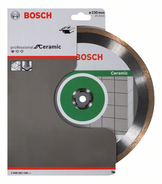 BOSCH dijamantna rezna ploča za keramiku Ceramic 230×25,40 mm - Slika 2