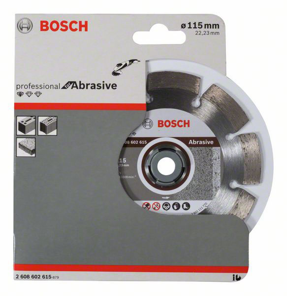BOSCH dijamantna rezna ploča za ciglu/žbuku/porobeton Standard for Abrasive 115×22,23 mm - Slika 2
