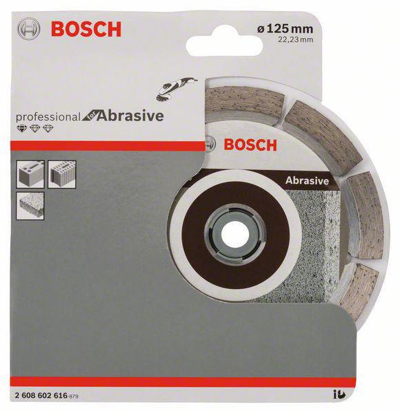 BOSCH dijamantna rezna ploča za ciglu/žbuku/porobeton Standard for Abrasive 125×22,23 mm - Slika 2